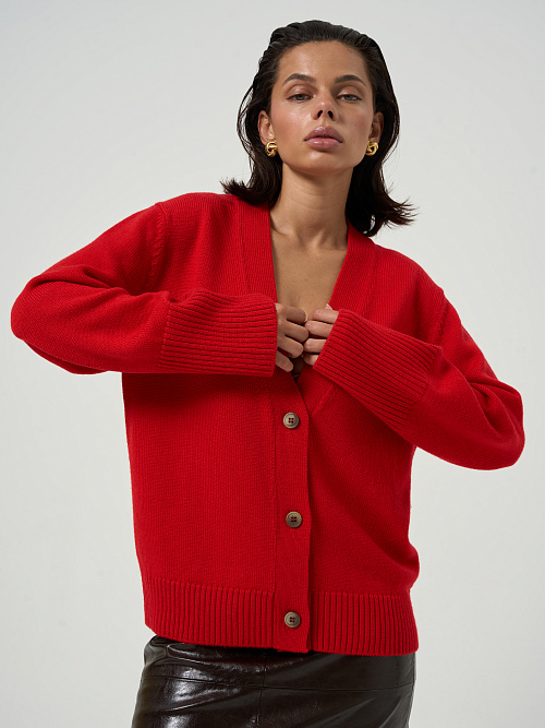 Кардиган красный   